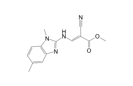 Methyl 1-{[1',5'-dimethylbenz-(1',3' )-diazol-2'-yl]amino}-2-cyanoethene-2-carboxylate