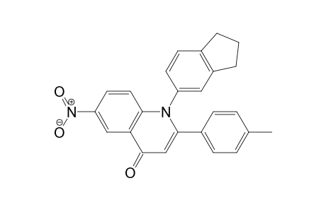 1-(2,3-Dihydro-1H-inden-5-yl)-6-nitro-2-p-tolylquinolin-4(1H)-one