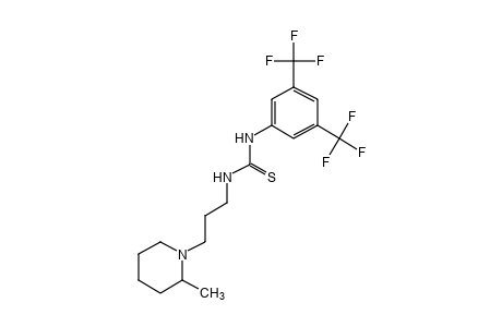 1-(alpha,alpha,alpha,alpha',alpha',alpha'-HEXAFLUORO-3,5-XYLYL)-3-[3-(2-METHYLPIPERIDINO)PROPYL]-2-THIOUREA