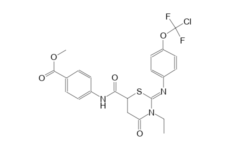 benzoic acid, 4-[[[(2Z)-2-[[4-(chlorodifluoromethoxy)phenyl]imino]-3-ethyltetrahydro-4-oxo-2H-1,3-thiazin-6-yl]carbonyl]amino]-, methyl ester