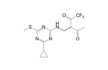 3-{{[4-cyclopropyl-6-(methylthio)-s-triazin-2-yl]amino}methylene}-1,1,1-trifluoro-2,4-pentanedione