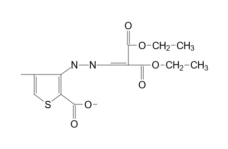 {[2-(2-carboxy-4-methyl-3-thienyl)hydrazino]methylene}malonic acid, 1,3-diethyl 2-methyl ester