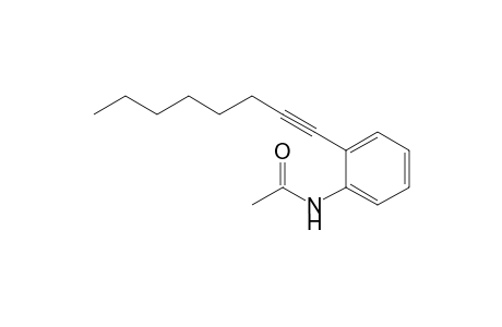 N-(2-oct-1-ynylphenyl)acetamide