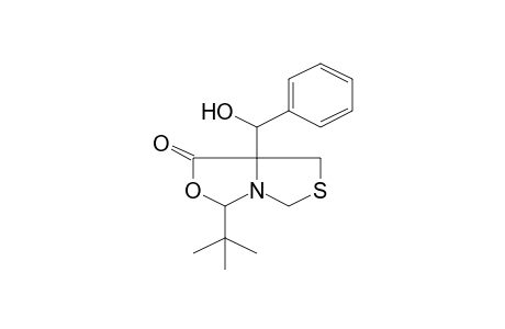 3-tert-Butyl-7a-[hydroxy(phenyl)methyl]dihydro-1H-[1,3]thiazolo[3,4-c][1,3]oxazol-1-one