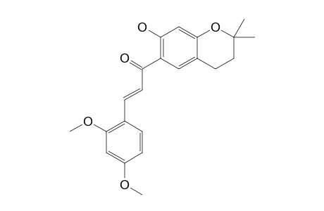 1-(3,4-DIHYDRO-2,2-DIMETHYL-7-HYDROXY-2H-1-BENZOPYRAN-6-YL)-3-(2,4-DIMETHOXYPHENYL)-2-PROPEN-1-ONE