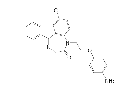 1-[2-(p-aminophenoxy)ethyl]-7-chloro-1,3-dihydro-5-phenyl-2H-1,4-benzodiazepin-2-one