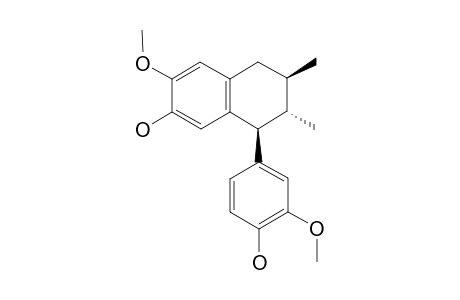 GUAIACIN;REL-(8R,7'S,8'S)-4,4'-DIHYDROXY-3,3'-DIMETHOXY-DELTA(1,3,5,1',3',5')-8.8',6.7'-NEOLIGNAN