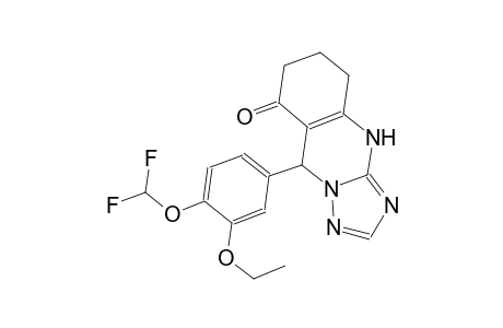 9-[4-(difluoromethoxy)-3-ethoxyphenyl]-5,6,7,9-tetrahydro[1,2,4]triazolo[5,1-b]quinazolin-8(4H)-one