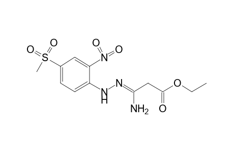 malonamic acid, ethyl ester, [4-(methylsulfonyl)-2-nitrophenyl]hydrazone