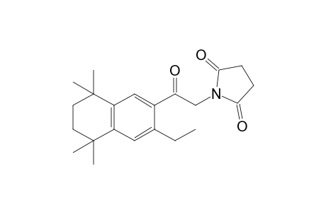 N-[(3-ethyl-5,6,7,8-tetrahydro-5,5,8,8-tetramethyl-2-naphthoyl)methyl]succinimide