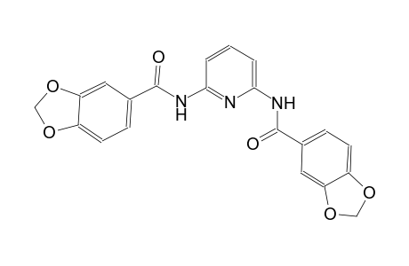 N-{6-[(1,3-benzodioxol-5-ylcarbonyl)amino]-2-pyridinyl}-1,3-benzodioxole-5-carboxamide