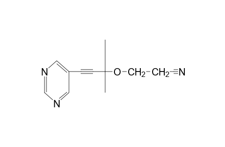 3-{[1,1-dimethyl-3-(5-pyrimidinyl)-2-propynyl]oxy}propionitrile