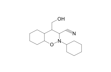 2-Cyclohexyl-4-hydroxymethyl-octahydrobenzo[e][1,2]oxazine-3-carbonitrile