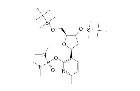 1-BETA-[6-METHYL-2-[[BIS-(DIMETHYLAMINO)-PHOSPHORYL]-OXY]-PYRIDIN-3-YL]-1,2-DIDEOXY-3,5-BIS-[O-(TERT.-BUTYLDIMETHYLSILYL)]-D-RIBOFURANOSIDE