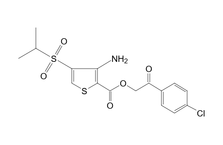 3-amino-4-(isopropylsulfonyl)-2-thiophenecarboxylic acid, p-chlorophenacyl ester