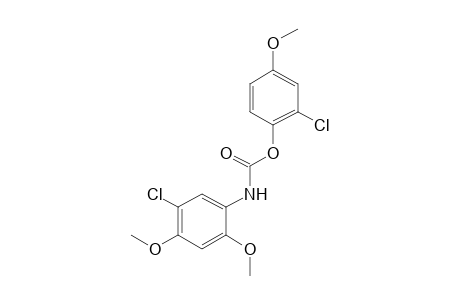 5-chloro-2,4-dimethoxycarbanilic acid, 2-chloro-4-methoxyphenyl ester