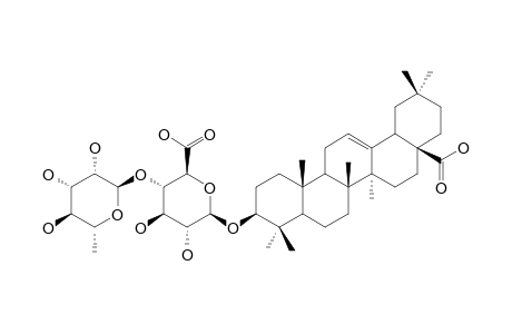 3-O-BETA-[RHAMNOPYRANOSYL-(1->4)-GLUCURONOPYRANOSYL]-OLEANOLIC-ACID