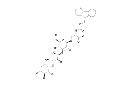 N-(ALPHA)-(FLUOREN-9-YL_METHOXYCARBONYL)-O-[ALPHA-L-XYLOPYRANOSYL-(1->3)-ALPHA-L-XYLOPYRANOSYL-(1->3)-BETA-D-GLUCOPYRANOSYL]-L-SERINE