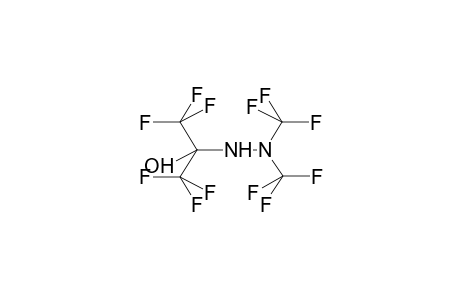 N,N-BIS(TRIFLUOROMETHYL)-N'-ALPHA-HYDROXYHEXAFLUOROISOPROPYLHYDRAZINE