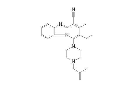 2-ethyl-3-methyl-1-[4-(2-methyl-2-propenyl)-1-piperazinyl]pyrido[1,2-a]benzimidazole-4-carbonitrile