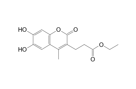 3-Ethoxycarbonylethyl-6,7-dihydroxy-4-methyl-coumarin