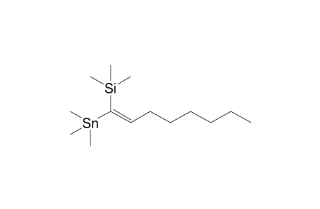 (Trimethyl)-[1-(trimethylsilyl)-1-octenyl]stannane