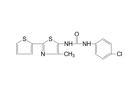 1-(p-chlorophenyl)-3-[4-methyl-2-(2-thienyl)-5-thiazolyl]urea