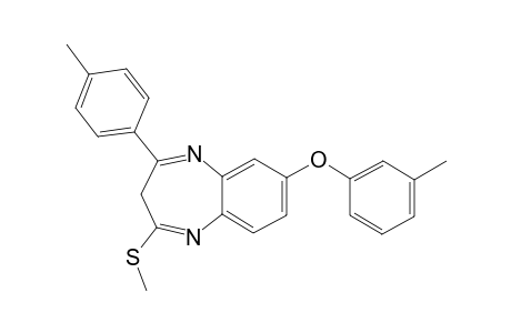 7-(META-METHYLPHENOXY)-4-(PARA-METHYLPHENYL)-2-METHYLTHIO-3H-[1,5]-BENZODIAZEPINE