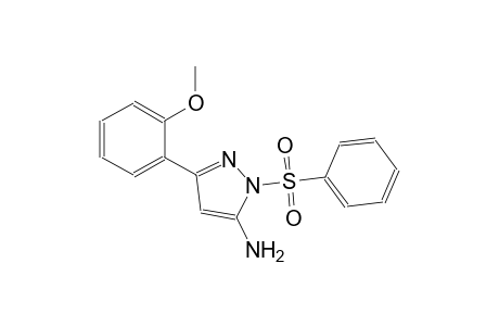 1H-pyrazol-5-amine, 3-(2-methoxyphenyl)-1-(phenylsulfonyl)-