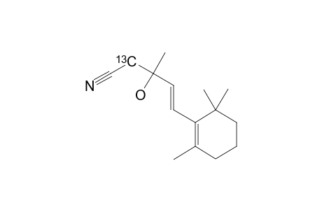 10-C(13)-BETA-IONOLYLACETONITRILE;(4E)-2-C(13)-3-METHYL-3-HYDROXY-5-(2,6,6-TRIMETHYL-1-CYCLOHEXENYL)-4-PENTENENITRILE