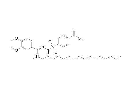 p-sulfobenzoic acid, p-{[alpha-(hexadecylmethylamino)veratrylidene]hydrazide}