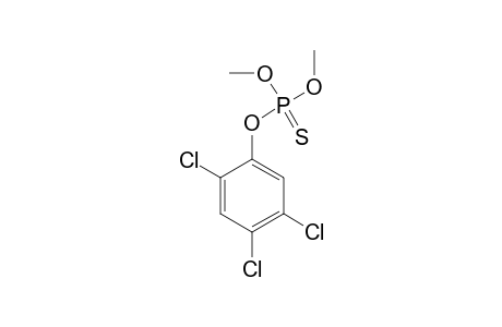 Phosphorothioic acid, O,O-dimethyl O-(2,4,5-trichlorophenyl) ester