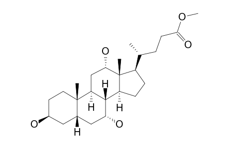 3-BETA,7-ALPHA,12-ALPHA-TRIHYDROXY-5-BETA-CHOLSAEUREMETHYLESTER