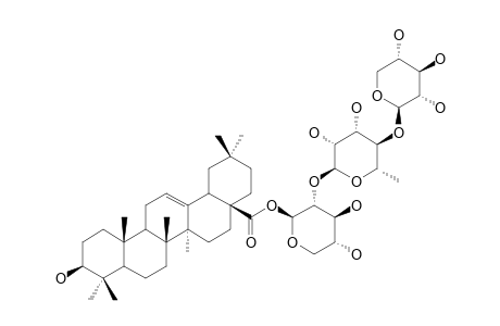 28-O-[XYLOPYRANOSYL-(1->4)-RHAMNOPYRANOSYL-(1->2)-XYLOPYRANOSYL]-OLEANOLIC-ACID-ESTER