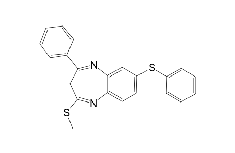 2-METHYLTHIO-3H-4-PHENYL-7-PHENYLTHIO-1,5-BENZO-DIAZEPINE