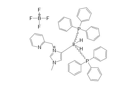 (ETA(2)-C,N)-(N-METHYL-N(1)-(2-PYRIDYLMETHYL)-IMIDAZOLE-4-YLIDENE)-BIS-(HYDRIDO)-BIS-(TRIPHENYLPHOSPHINE)-IRIDIUM-(III)-TETRAFLUOROBORATE