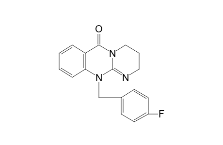 11-(p-fluorobenzyl)-2,3,4,11-tetrahydro-6H-pyrimido[2,1-b]quinazolin-6-one