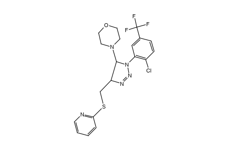 4-{1-(6-CHLORO-alpha,alpha,alpha-TRIFLUORO-m-TOLYL)-4-{[(2-PYRIDYL)THIO]METHYL}-DELTA^2-1,2,3-TRIAZOLIN-5-YL}MORPHOLINE