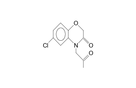 6-CHLOR-4-METHYLACETYL-2H-1,4-BENZOXAZIN-3-ONE