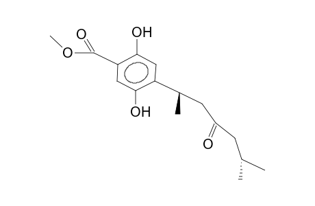 AR-DIHYDROXY-EPI-JUVABIONE;METHYL-2,5-DIHYDROXY-4-[(1S),5-DIMETHYL-3-OXOHEXYL]-BENZOATE