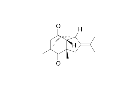 (+)-(1R,3S,6S,7R)-5-Isopropylidene-1,3-dimethyltricyclo[4.3.1.0(3,7)]decan-2,8-dione