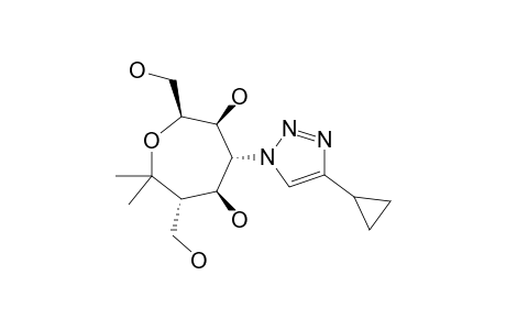 (2S,3S,4R,5S,6S)-4-(4'-CYCLOPROPYL-1H-1',2',3'-TRIAZOL-1'-YL)-2,6-BIS-(HYDROXYMETHYL)-7,7-DIMETHYL-OXEPANE-3,5-DIOL