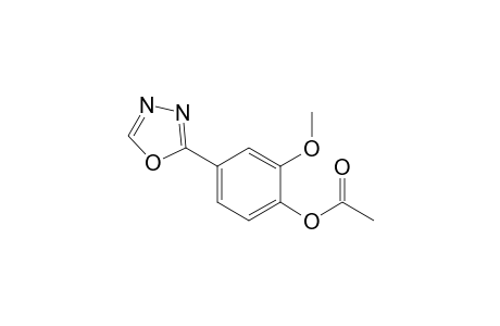 2-methoxy-4-(1,3,4-oxadiazol-2-yl)phenol, acetate