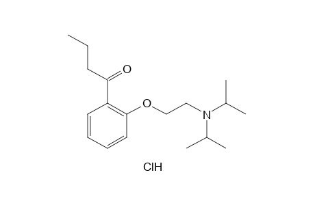 2'-[2-(diisopropylamino)ethoxy]butyrophenone, hydrochloride