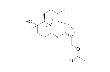 (1-S,3-Z,7-E,11-S,12-S)-(+)-VERTICILLA-3,7-DIEN-12,20-DIOL-ACETATE