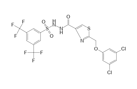 1-{{2-[(3,5-DICHLOROPHENOXY)METHYL]-4-THIAZOLYL}CARBONYL}-2-[(alpha,alpha,alpha,alpha',alpha',alpha'-HEXAFLUORO-3,5-XYLYL)SULFONYL]HYDRAZINE