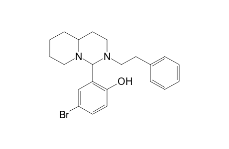 4-bromo-2-(octahydro-2-phenethyl-1H-pyrido[1,2-c]pyrimidin-1-yl)phenol