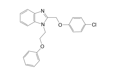 1H-1,3-Benzimidazole, 2-[(4-chlorophenoxy)methyl]-1-(2-phenoxyethyl)-