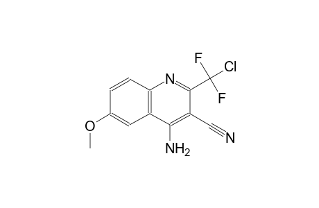 4-Amino-2-(chloro-difluoro-methyl)-6-methoxy-quinoline-3-carbonitrile