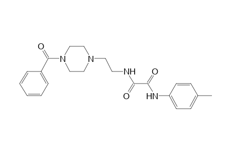 ethanediamide, N~1~-[2-(4-benzoyl-1-piperazinyl)ethyl]-N~2~-(4-methylphenyl)-